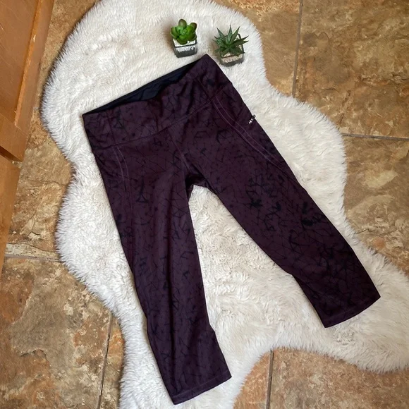 Lululemon Top Speed Crop Star Crushed Black Cherry Size 4 - Picture 3 of 16